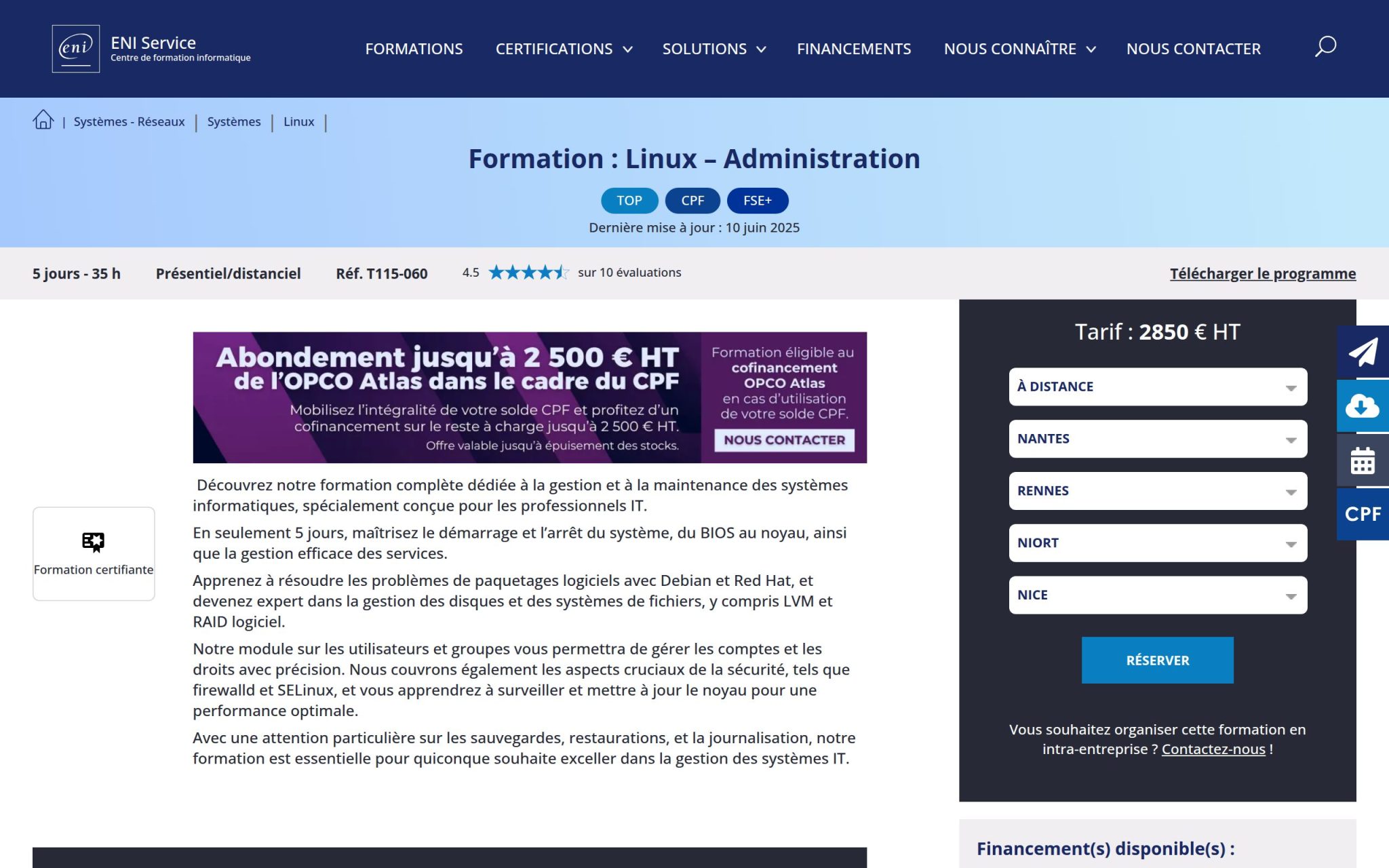Formation : Linux – Administration - ENI Service