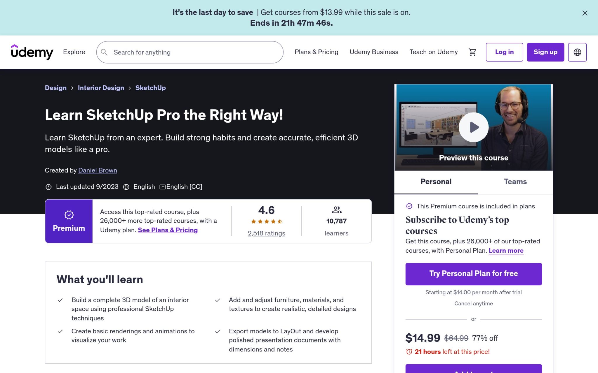Learn SketchUp Pro the Right Way! - Udemy