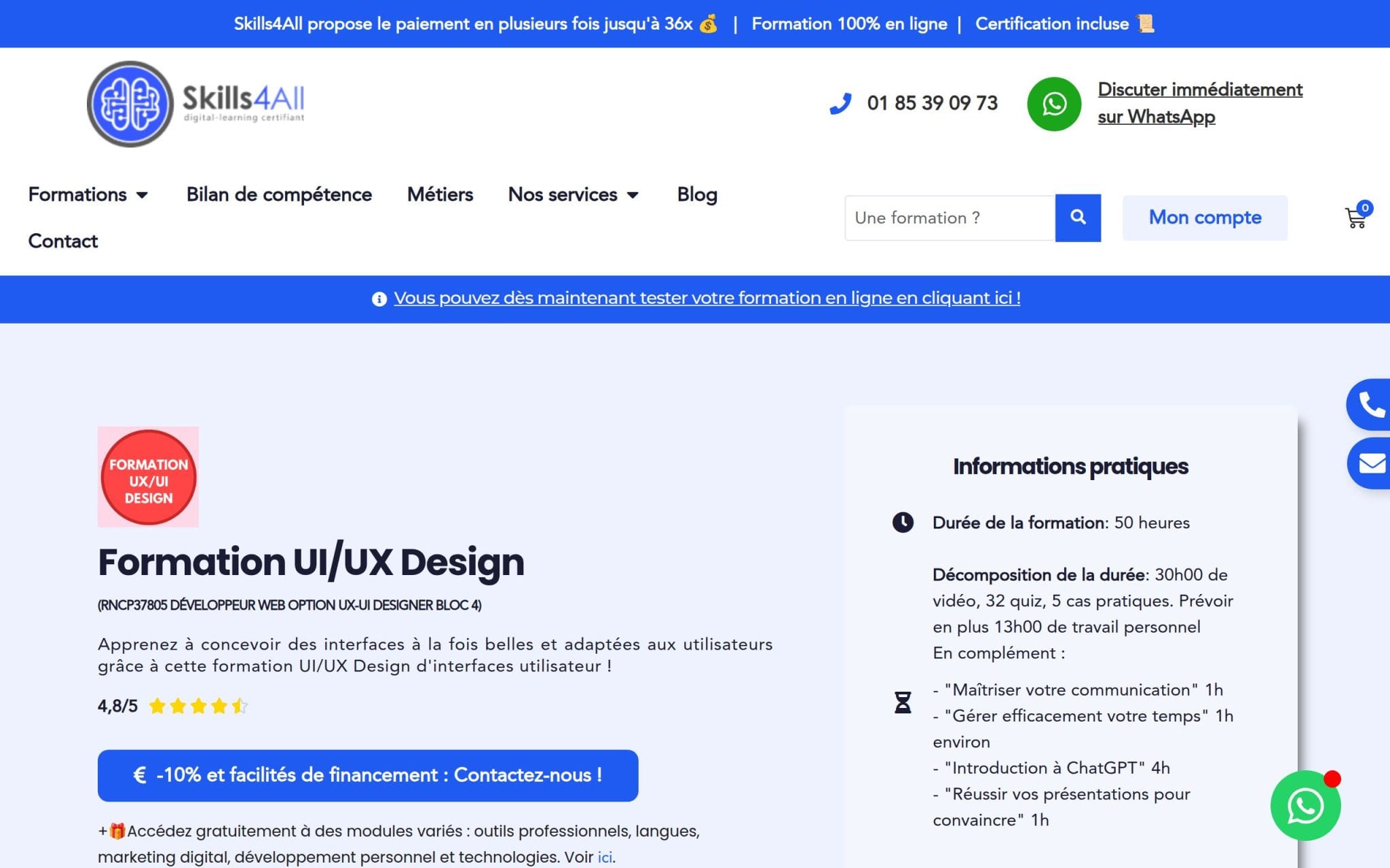 Formation UI/UX Design - Skills4All