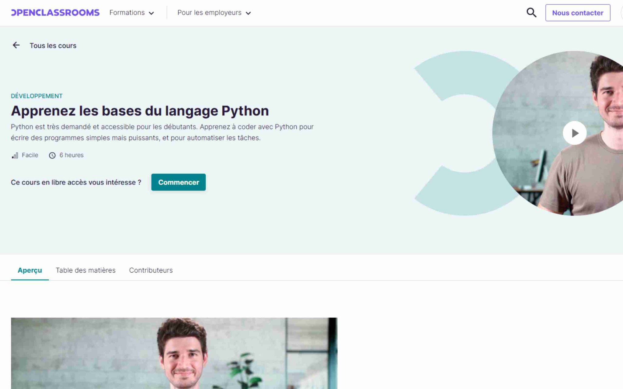 Apprenez les bases du langage Python - OpenClassrooms