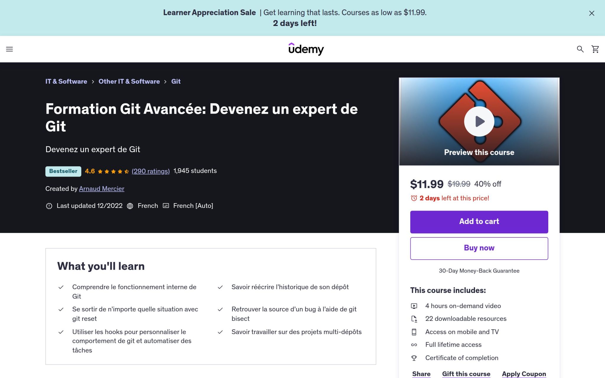 Formation Git Avancée: Devenez un expert de Git - Udemy