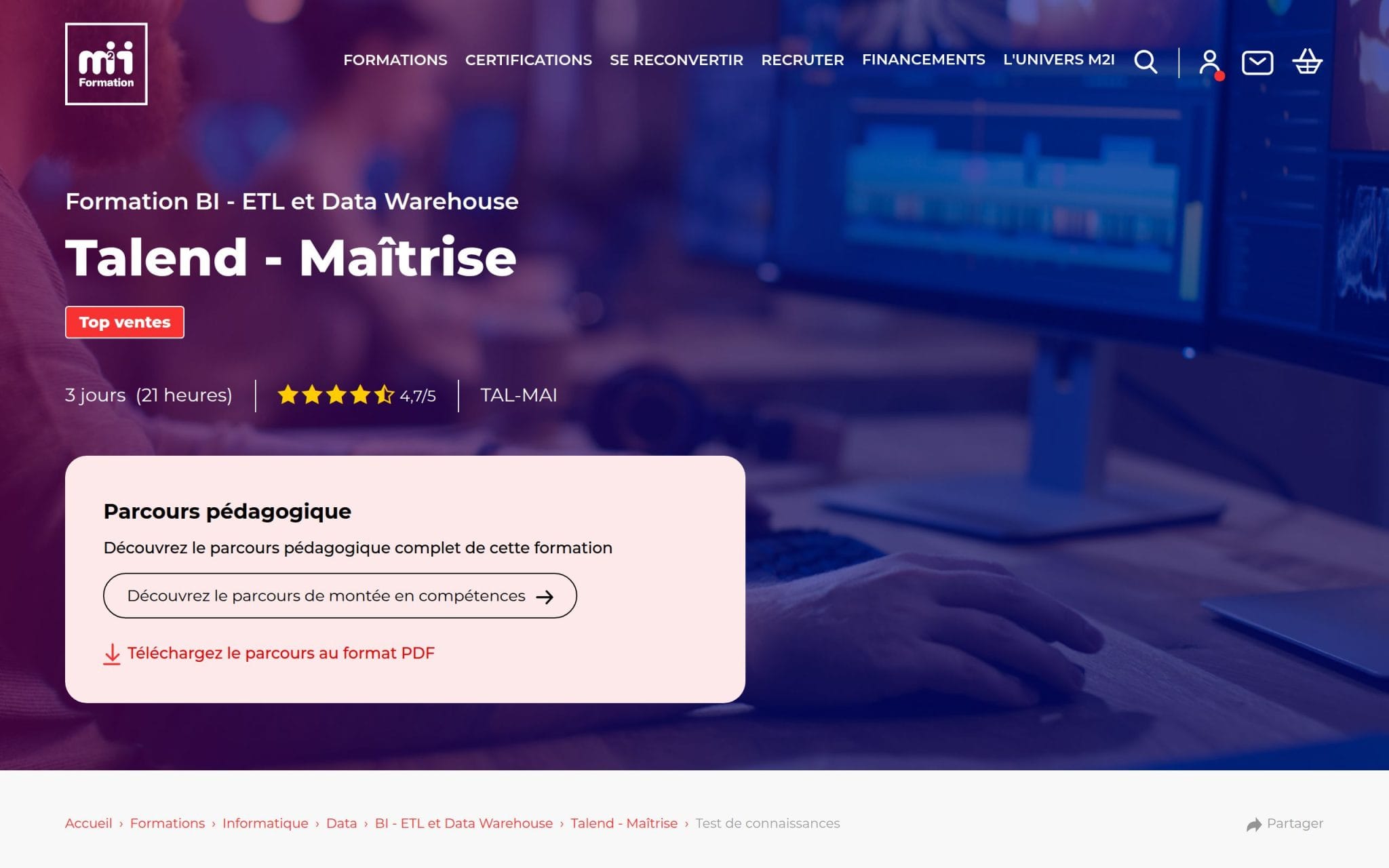 Talend - MaĂźtrise - M2i