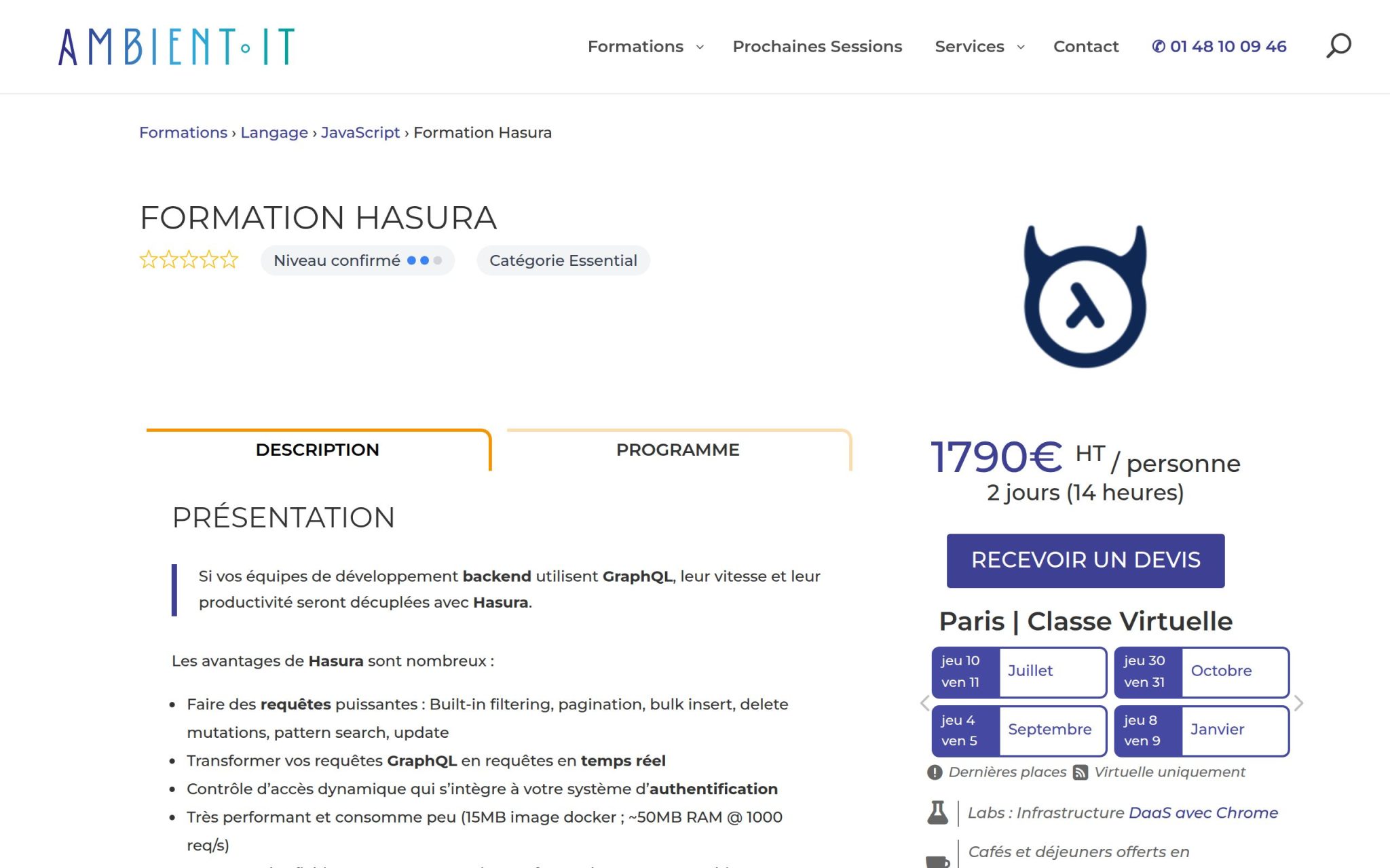 Formation Hasura - Ambient IT