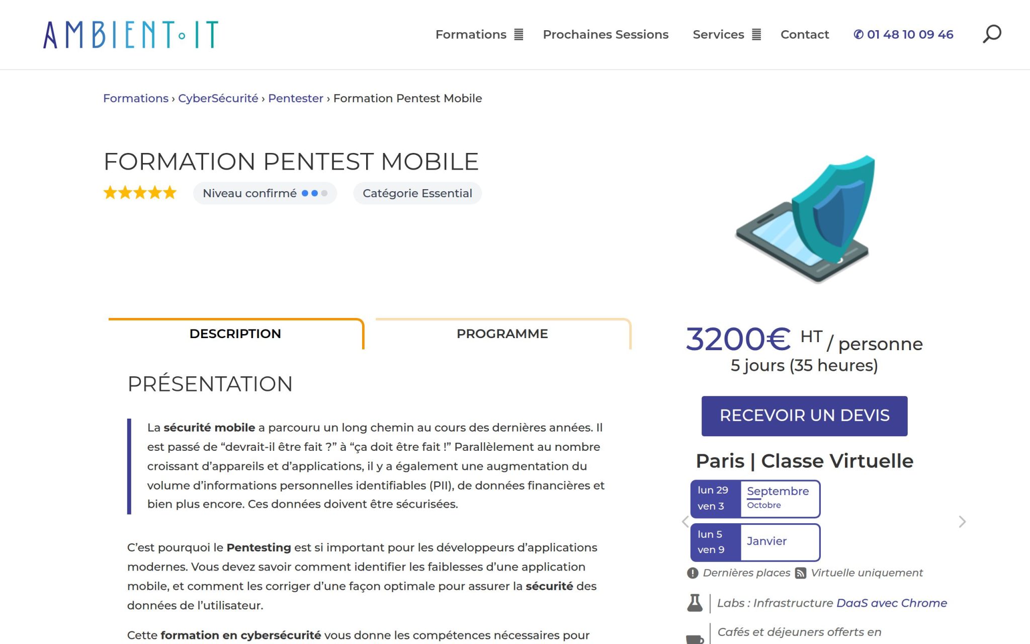 Formation Pentest Mobile - Ambient IT