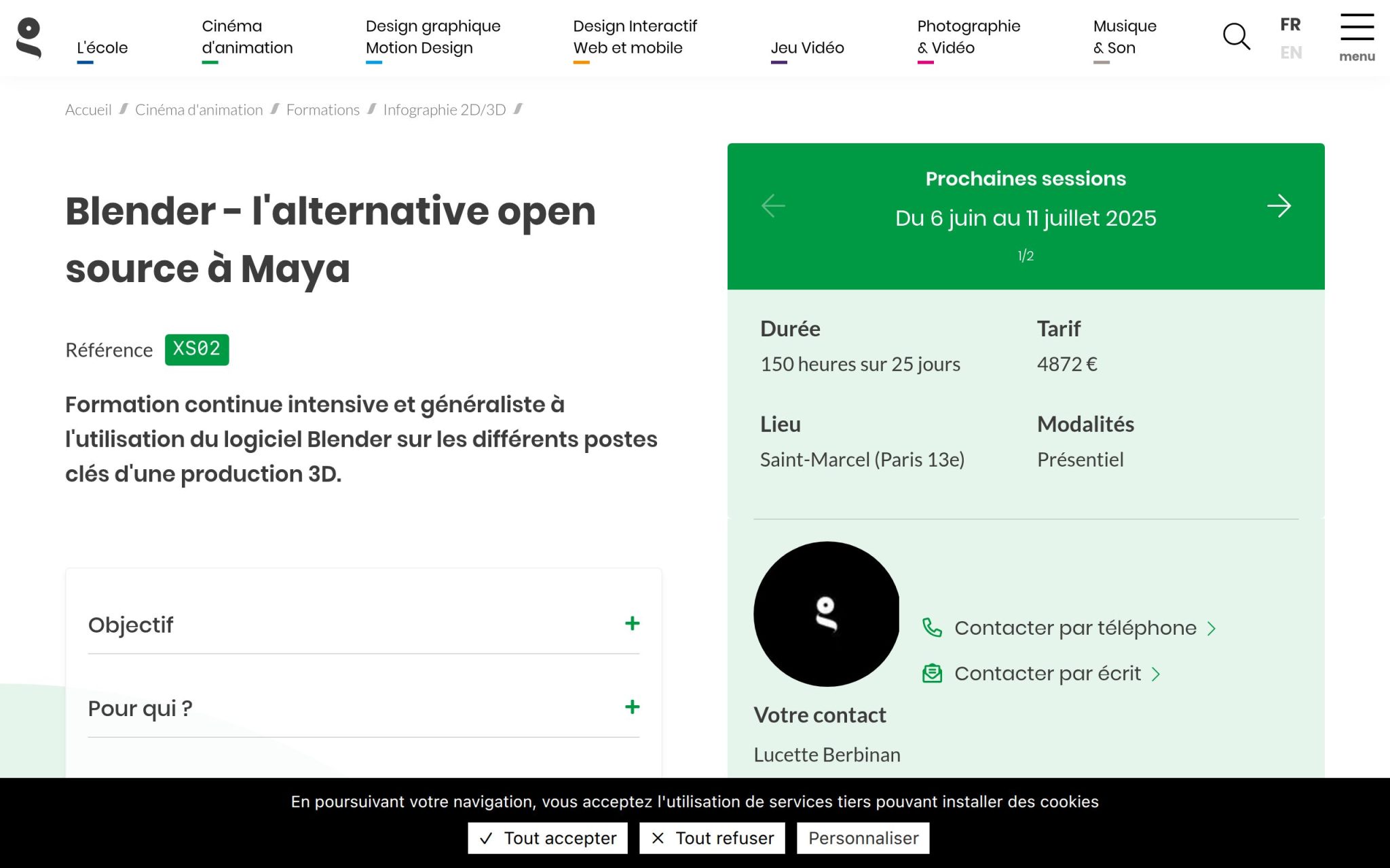 Blender - l'alternative open source Ă Maya - GOBELINS