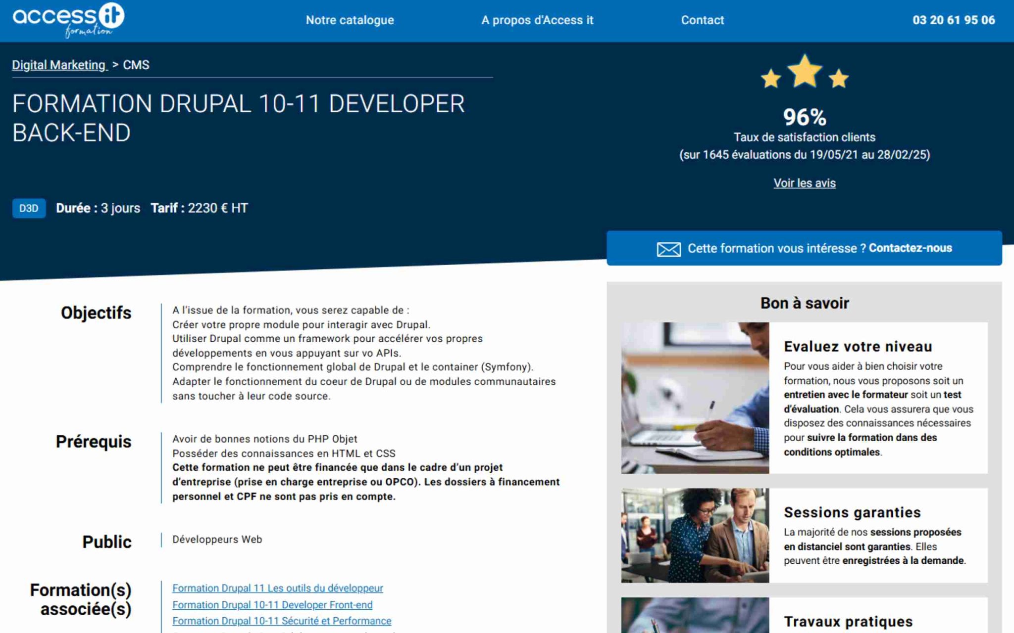 Formation Drupal 10-11 Developer Back-end - Access IT