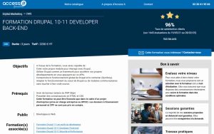 Formation Drupal 10-11 Developer Back-end – Access IT