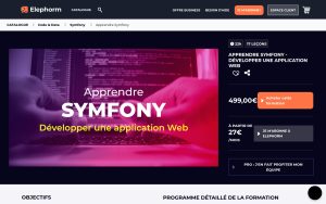 Apprendre Symfony – Développer une application web – Elephorm