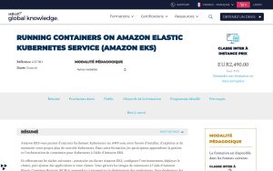 Running Containers on Amazon Elastic Kubernetes Service (Amazon EKS) – Skillsoft Global Knowledge