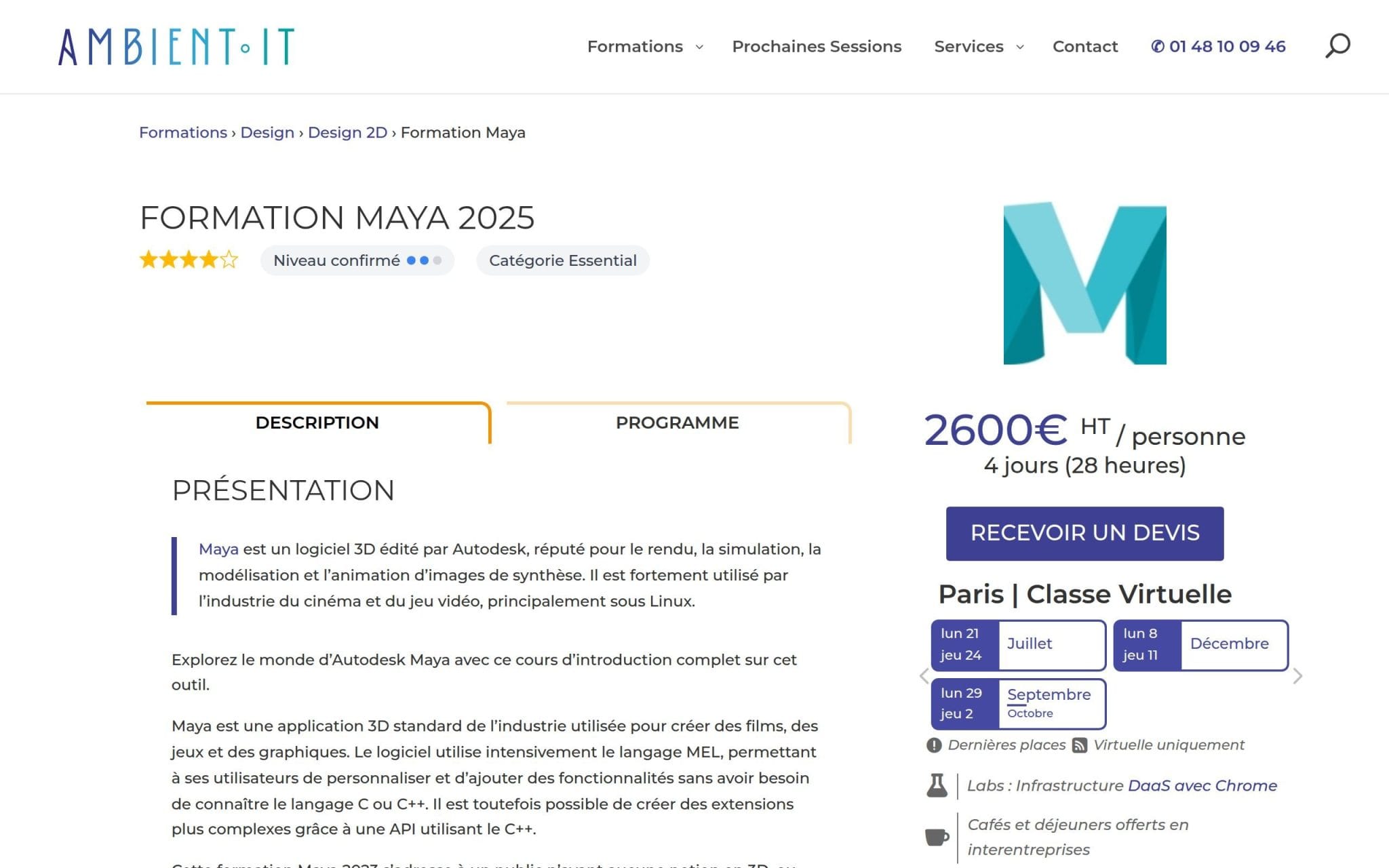 Formation Maya 2025 - Ambient IT
