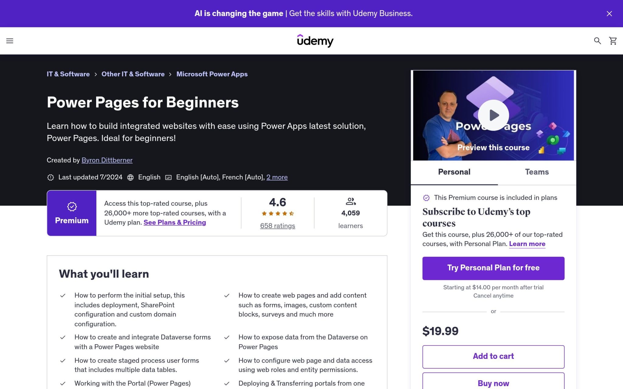 Power Pages for Beginners - Udemy
