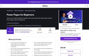 Power Pages for Beginners – Udemy
