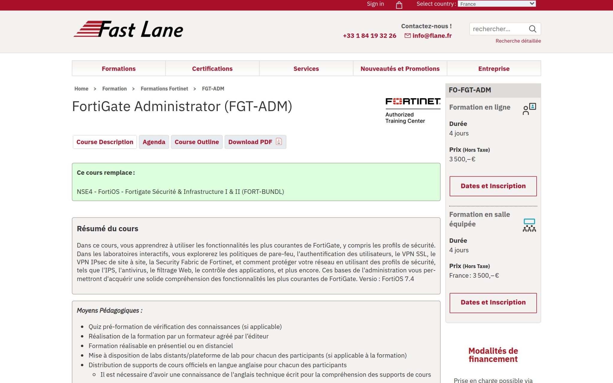 FortiGate Administrator (FGT-ADM) - Fast Lane