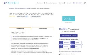 Formation DASA DevOps Practitioner – Ambient IT