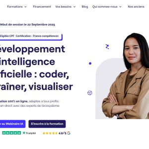 Formation Développement intelligence artificielle : coder, entraîner, visualiser - Alyra
