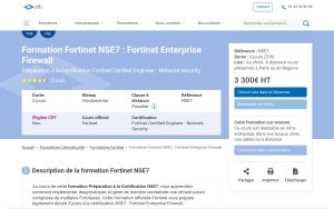 Formation Fortinet NSE7 : Fortinet Enterprise Firewall – Plb Consultant