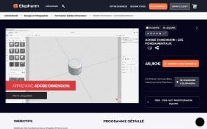 Adobe Dimension : Les fondamentaux – Elephorm