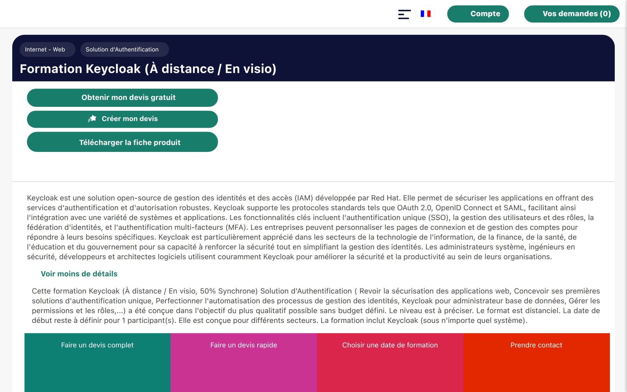 Formation Keycloak (À distance / En visio) - Optédif Formation