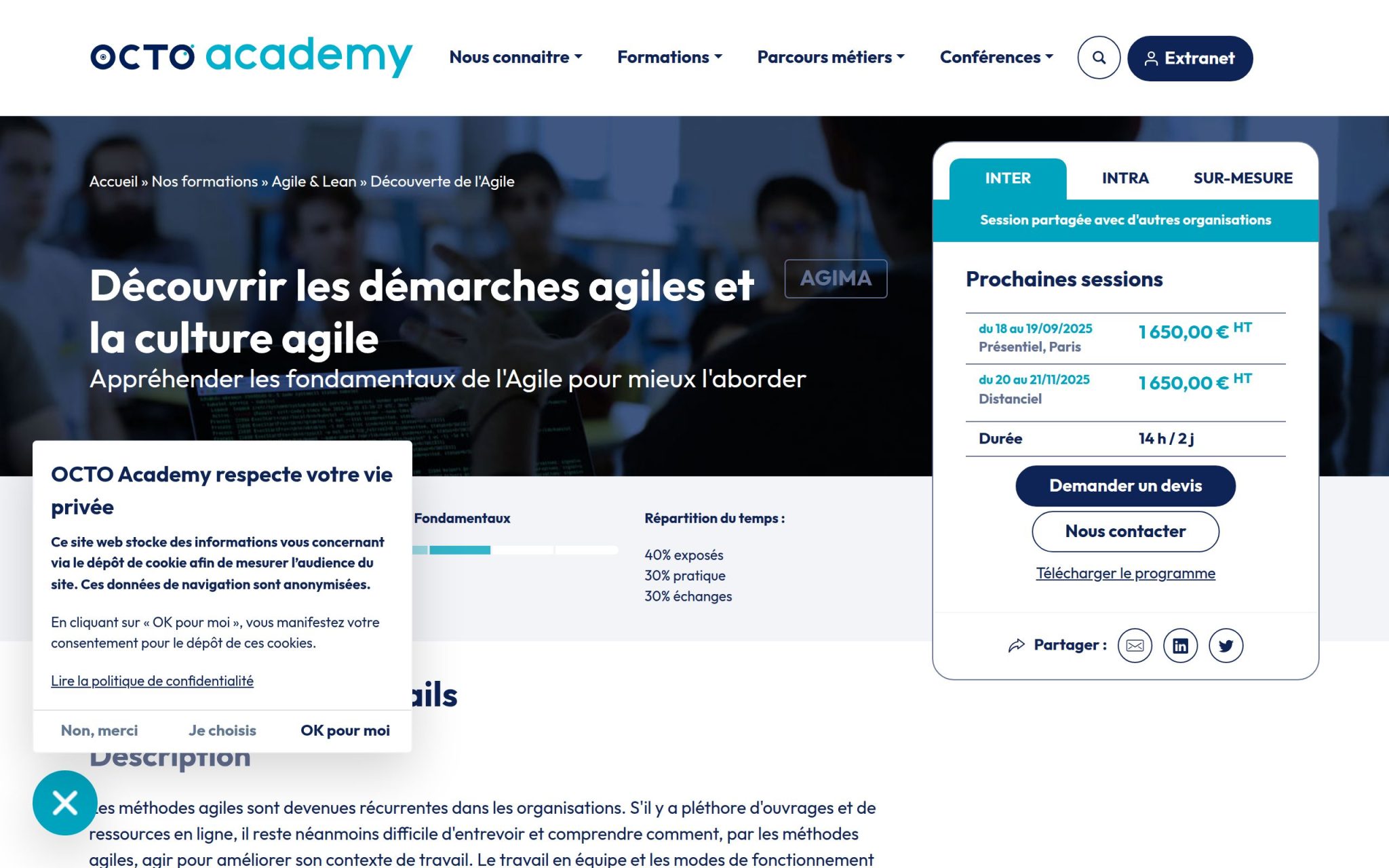 Découvrir les démarches agiles et la culture agile - Octo Academy