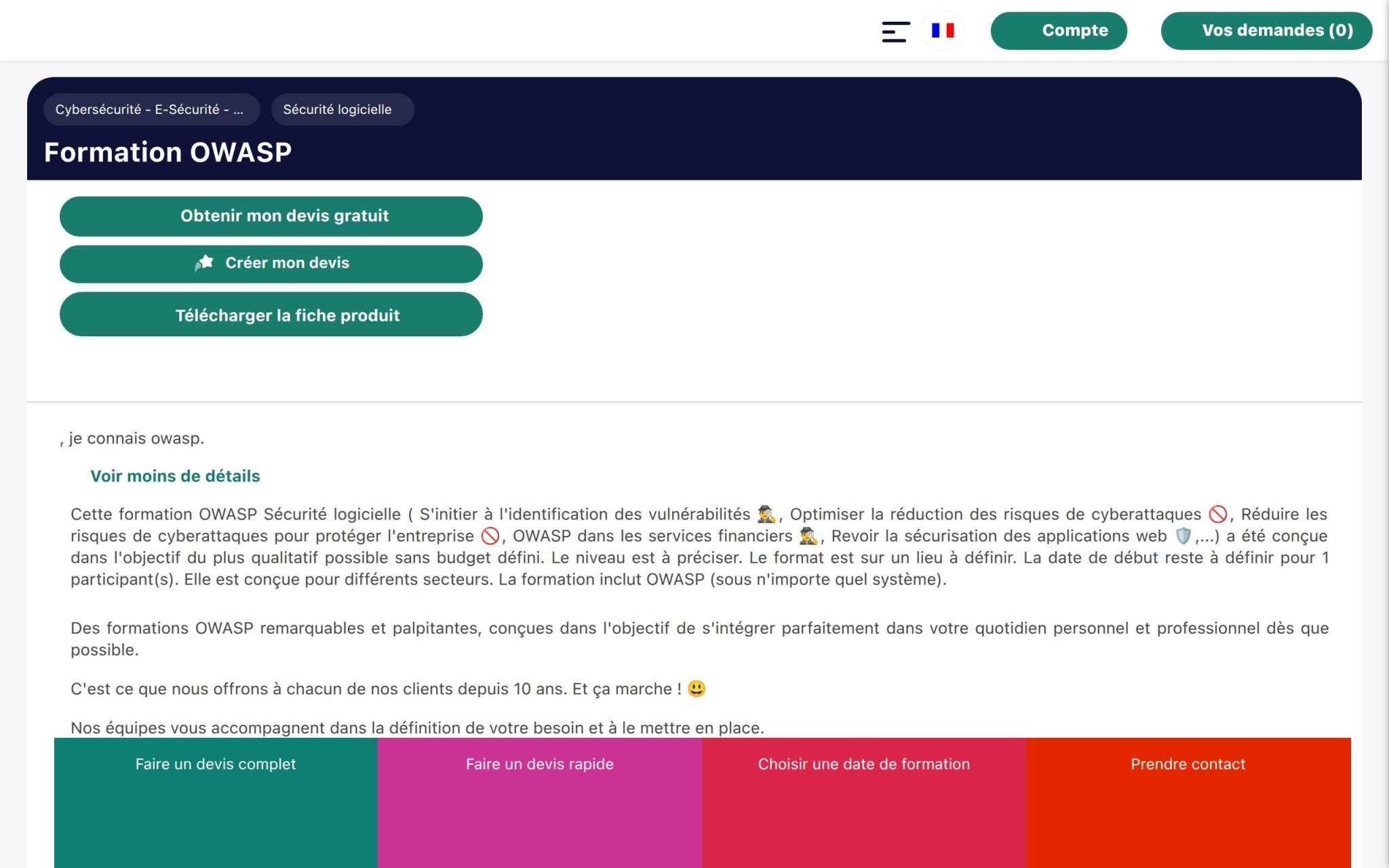 Formation OWASP - Optédif Formation