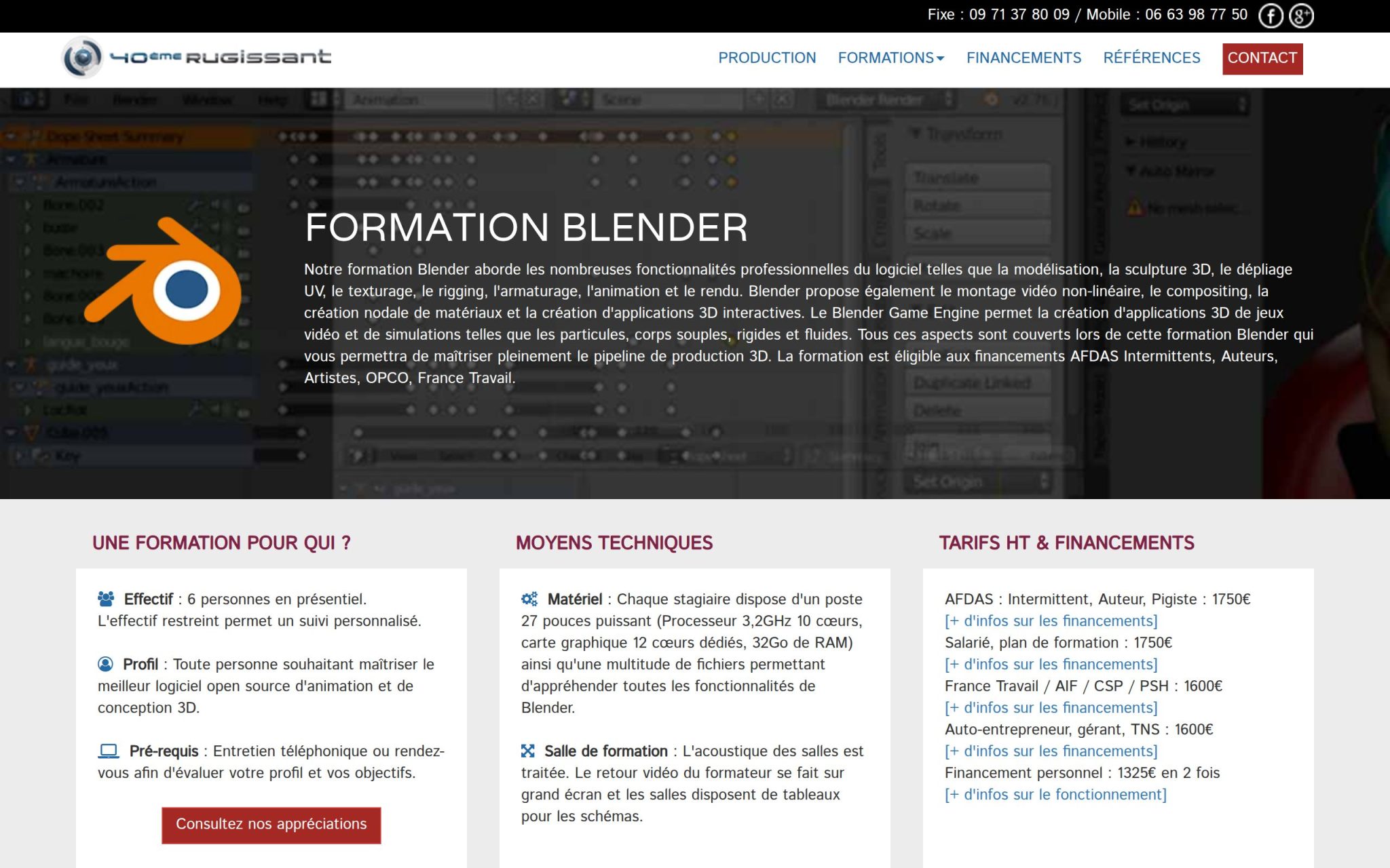 Formation Blender - 40Ăšme Rugissant