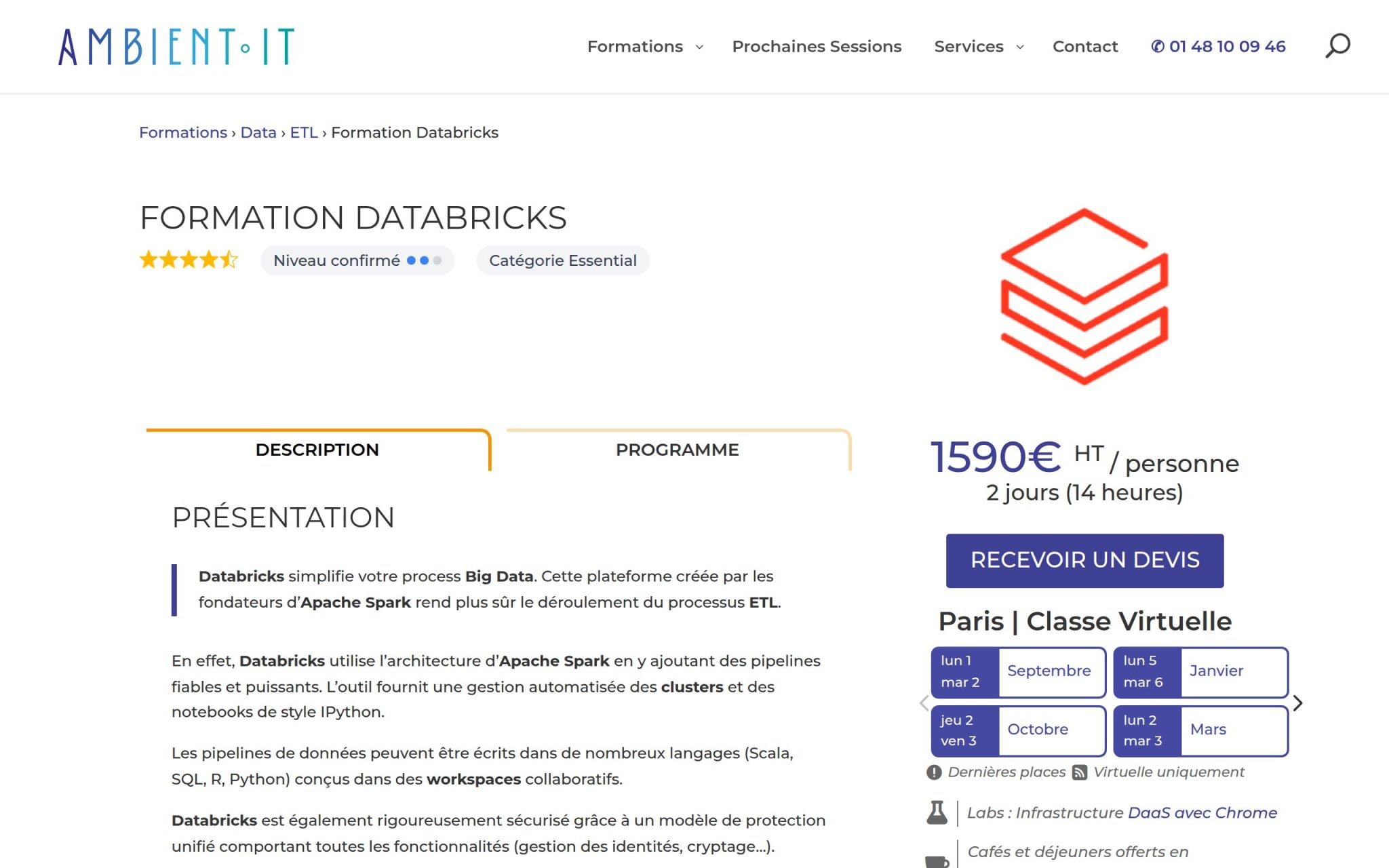 Formation Databricks - Ambient IT