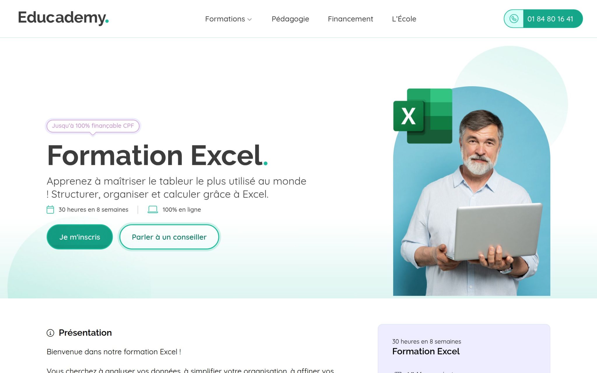 Formation Excel - Educademy