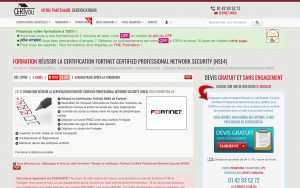 Formation Réussir la certification Fortinet Certified Professional Network Security (NSE4) – CertYou