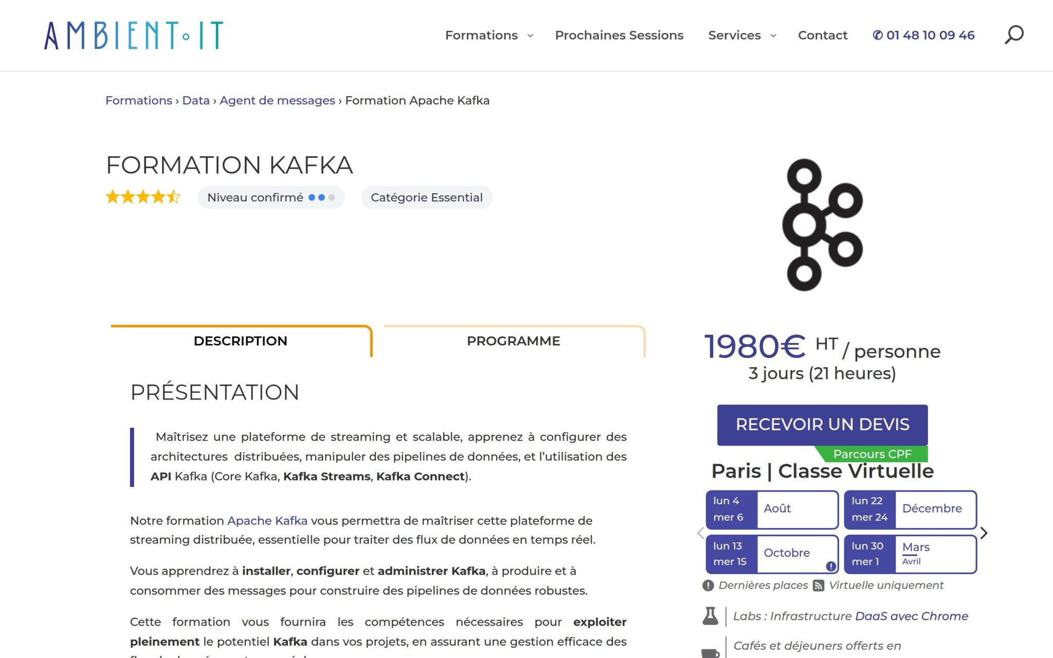 Formation Kafka - Ambient IT