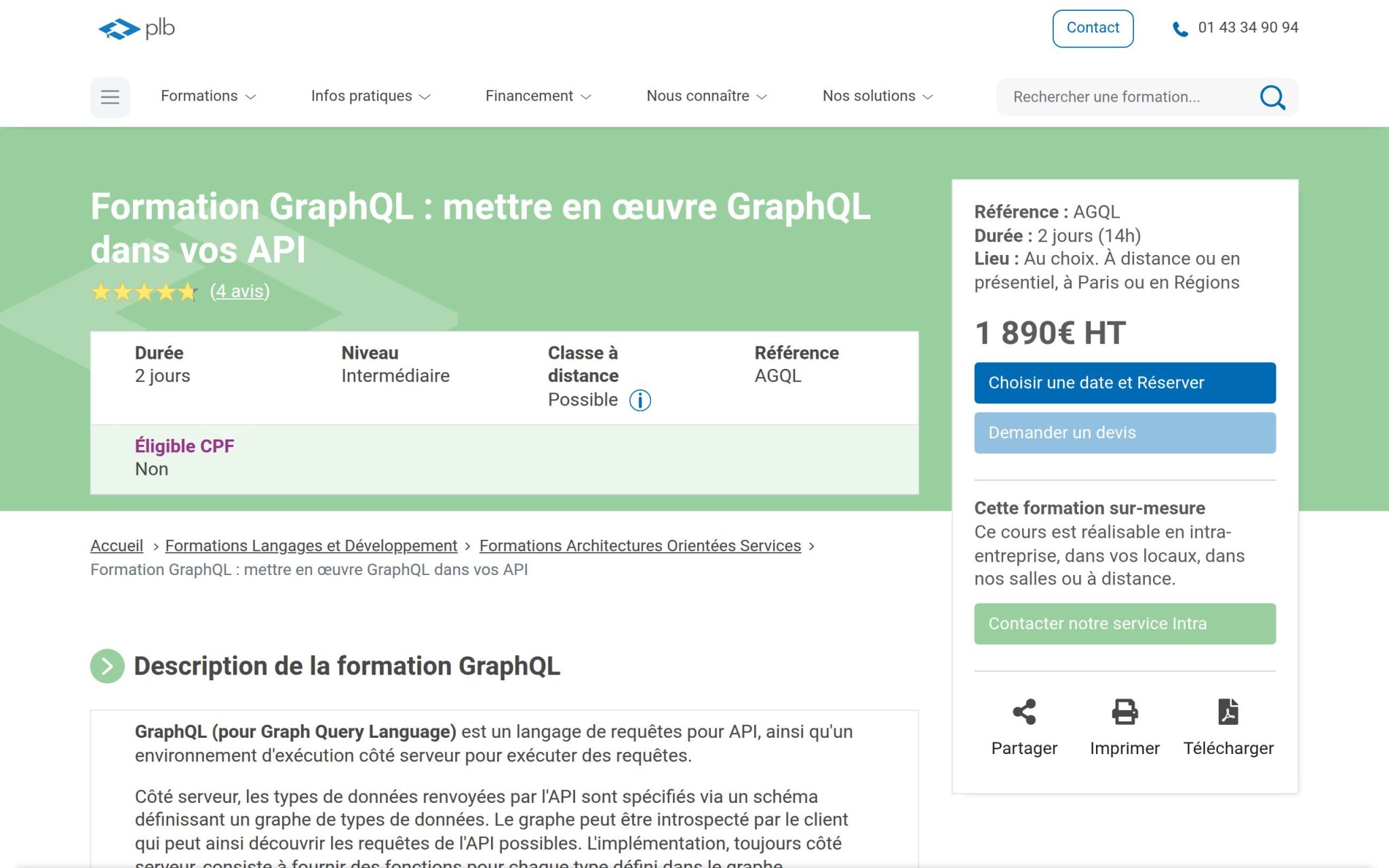 Formation GraphQL : mettre en œuvre GraphQL dans vos API - Plb Consultant