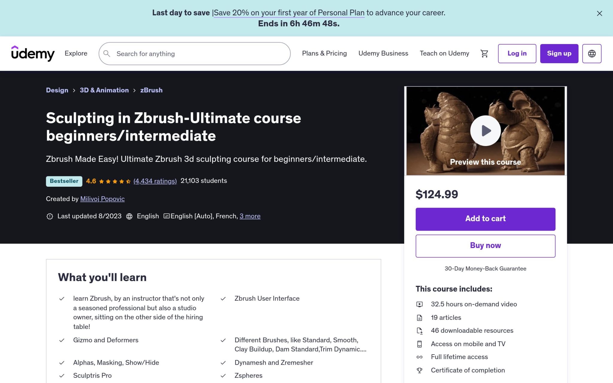 Sculpting in Zbrush-Ultimate course beginners/intermediate - Udemy