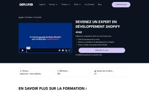 Devenez un expert en développement Shopify - The Deployer