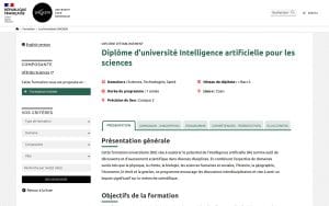 Diplôme d'université Intelligence artificielle pour les sciences - UNICAEN