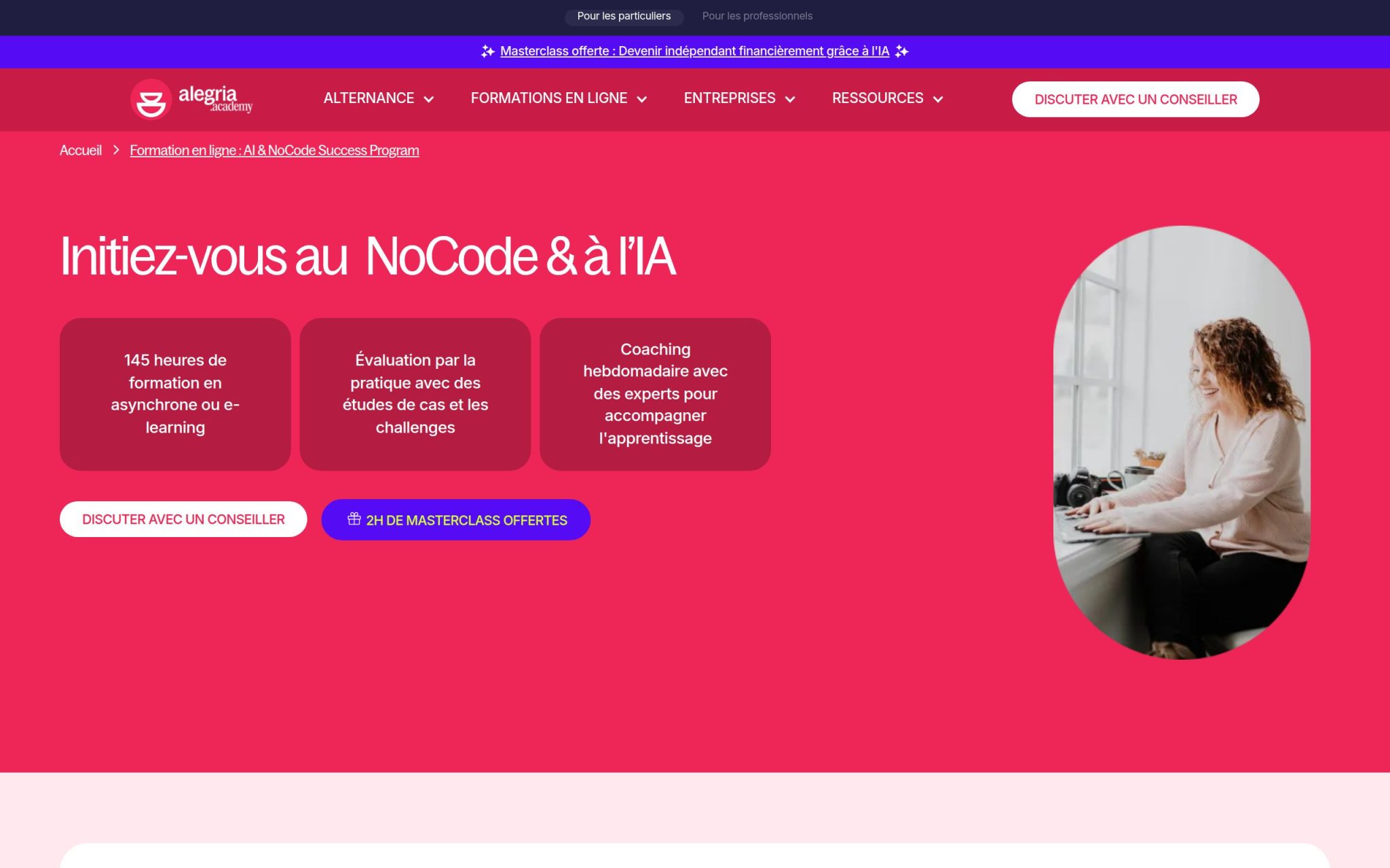 Initiez-vous au NoCode & à l’IA - ALEGRIA.TECH