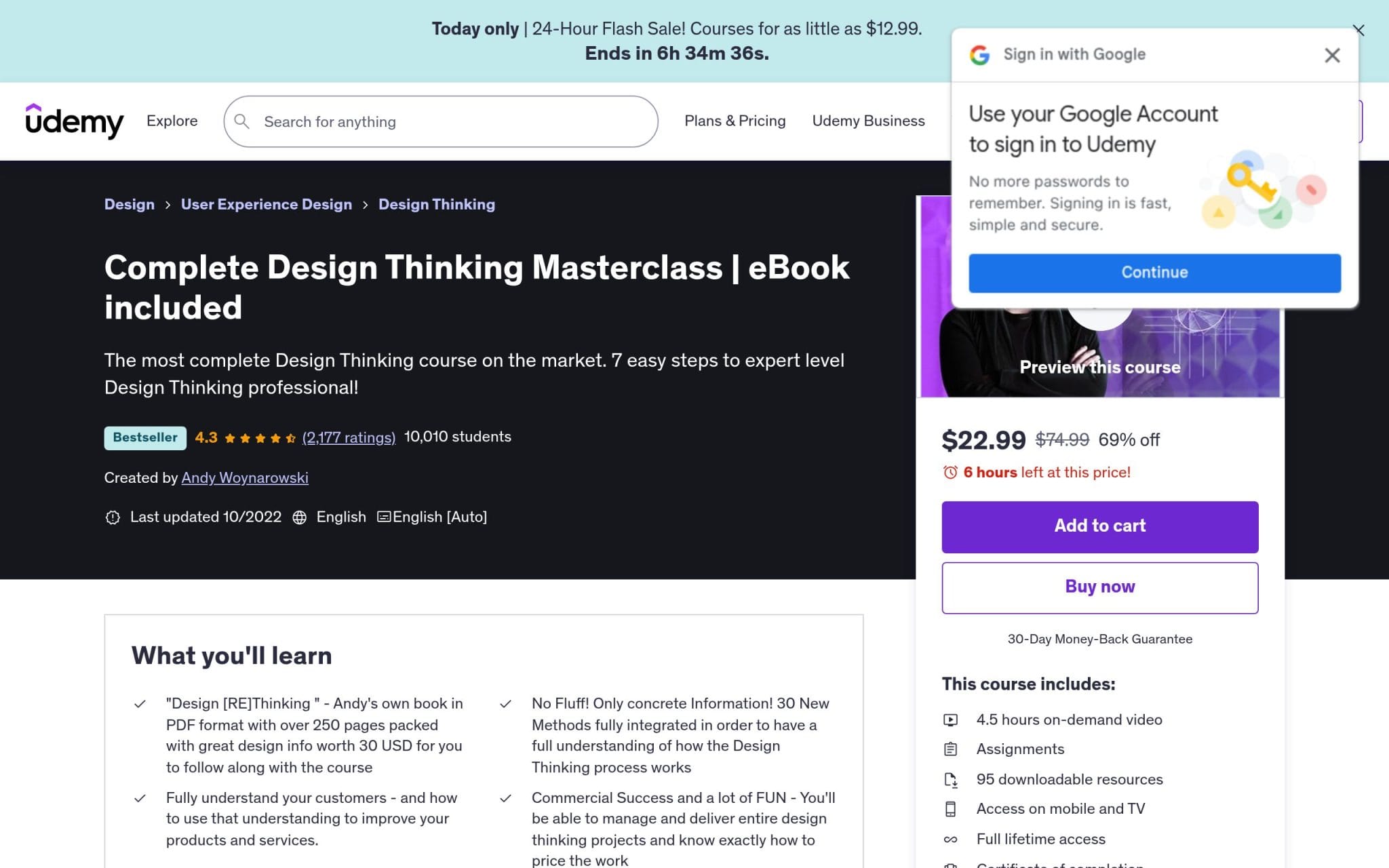 Complete Design Thinking Masterclass - Udemy