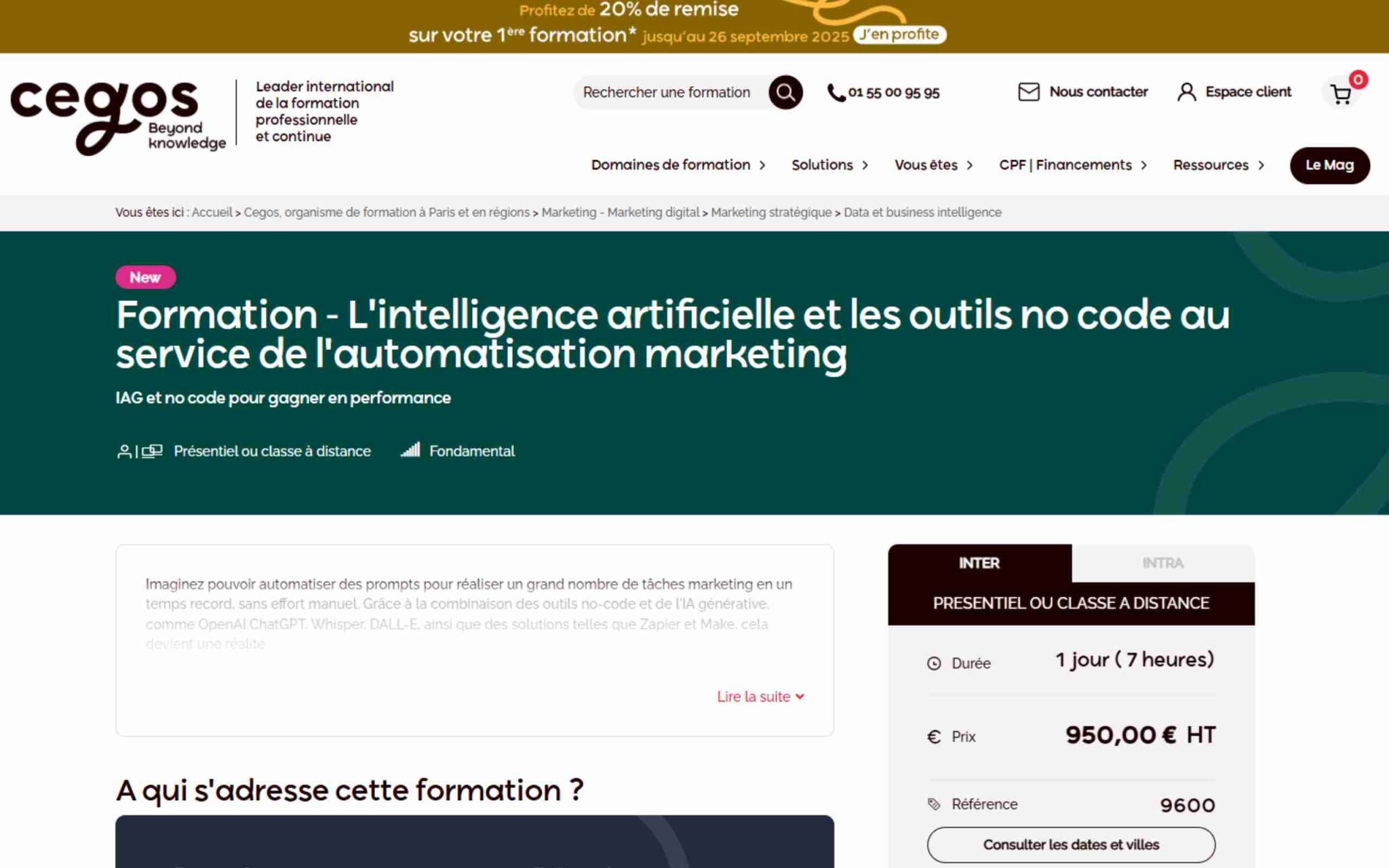 L'intelligence artificielle et les outils no code au service de l'automatisation marketing - Cegos