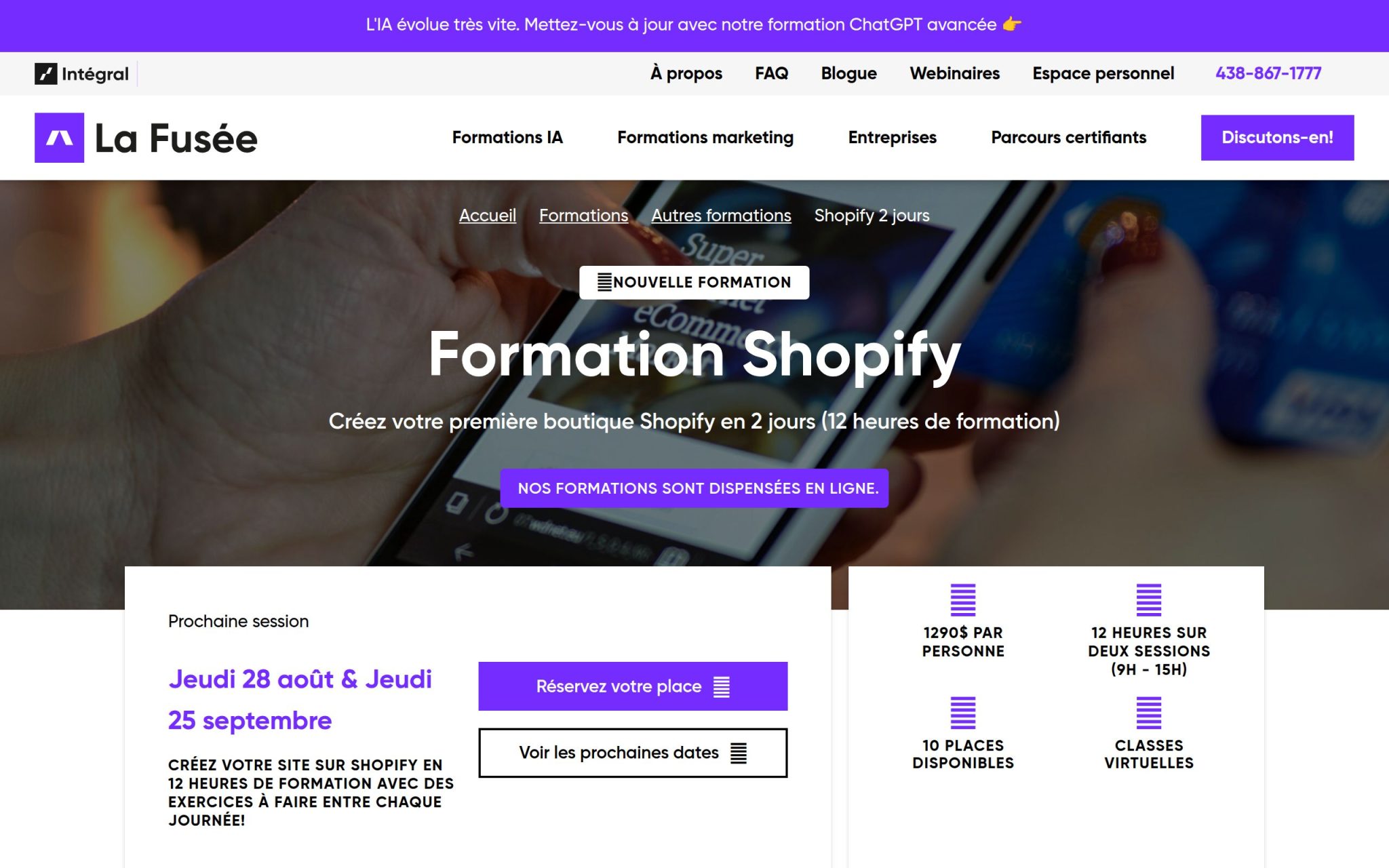 Formation Shopify - La Fusée