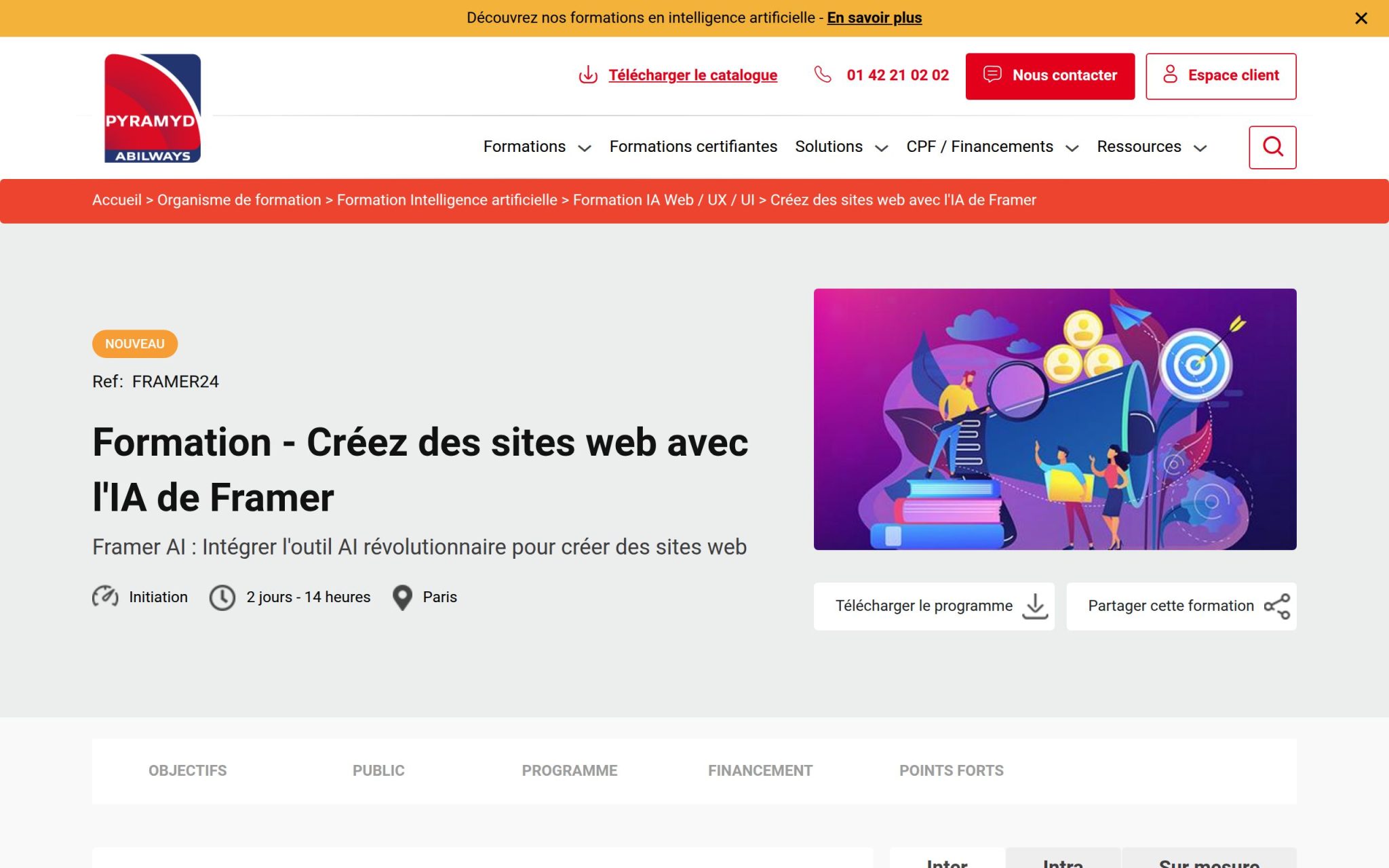 Créez des sites web avec l'IA de Framer - Pyramyd NTCV
