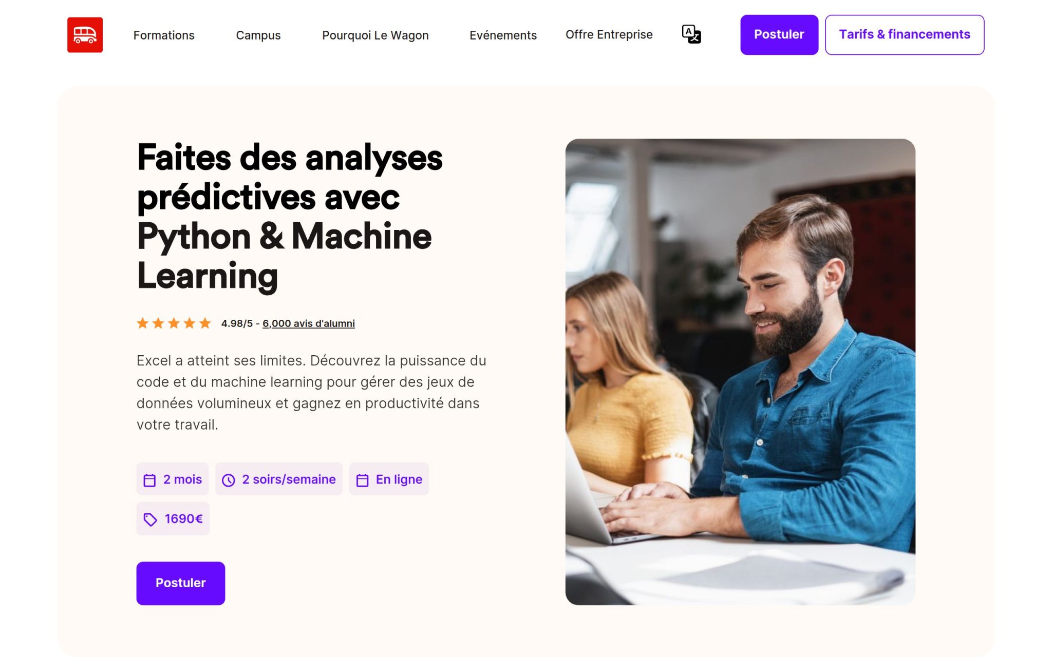 Faites des analyses prédictives avec Python & Machine Learning - Le Wagon