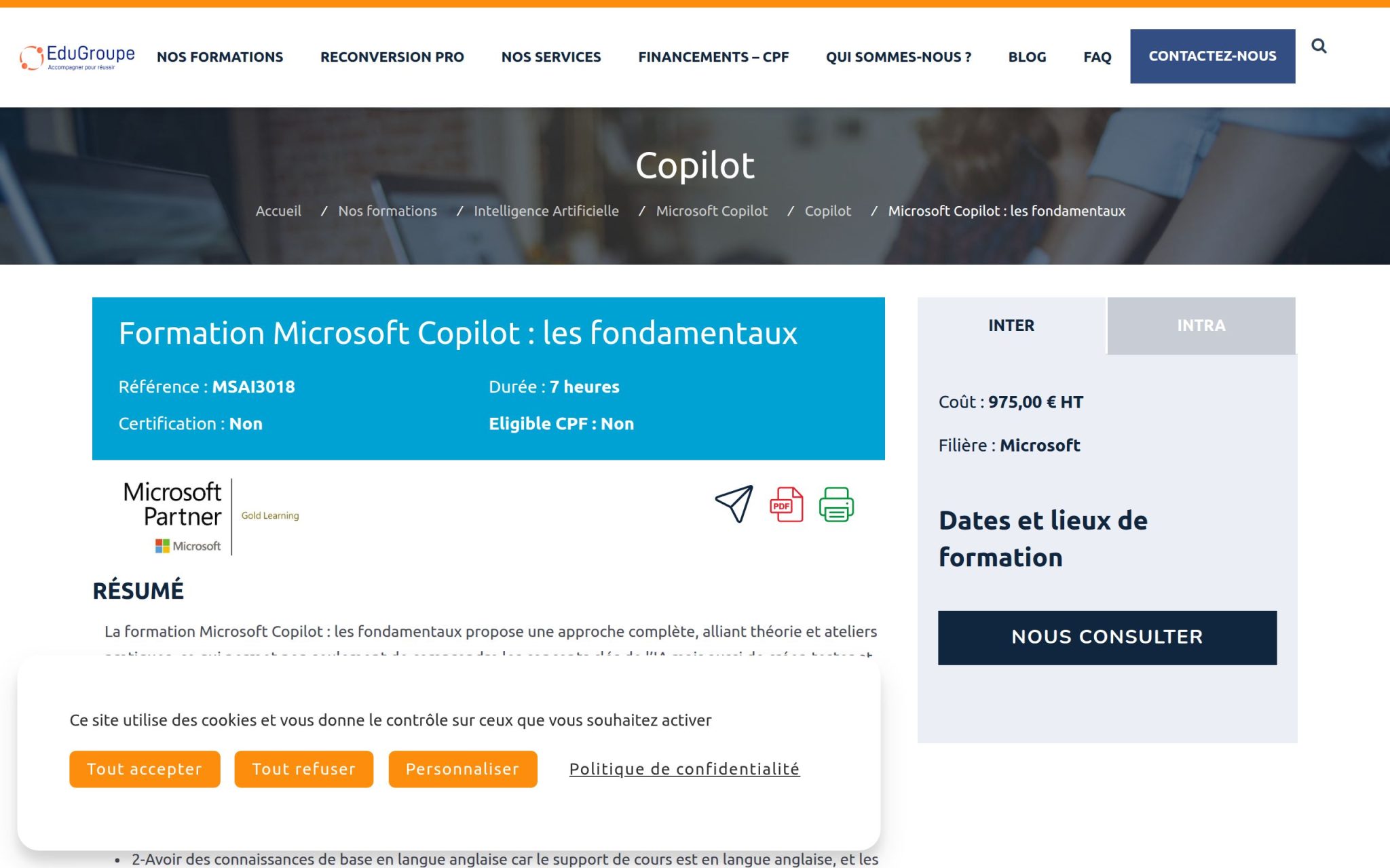 Formation Microsoft Copilot : les fondamentaux - EduGroupe