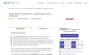 Formation Kwsoft : L’éditique sur mesure – Ambient IT