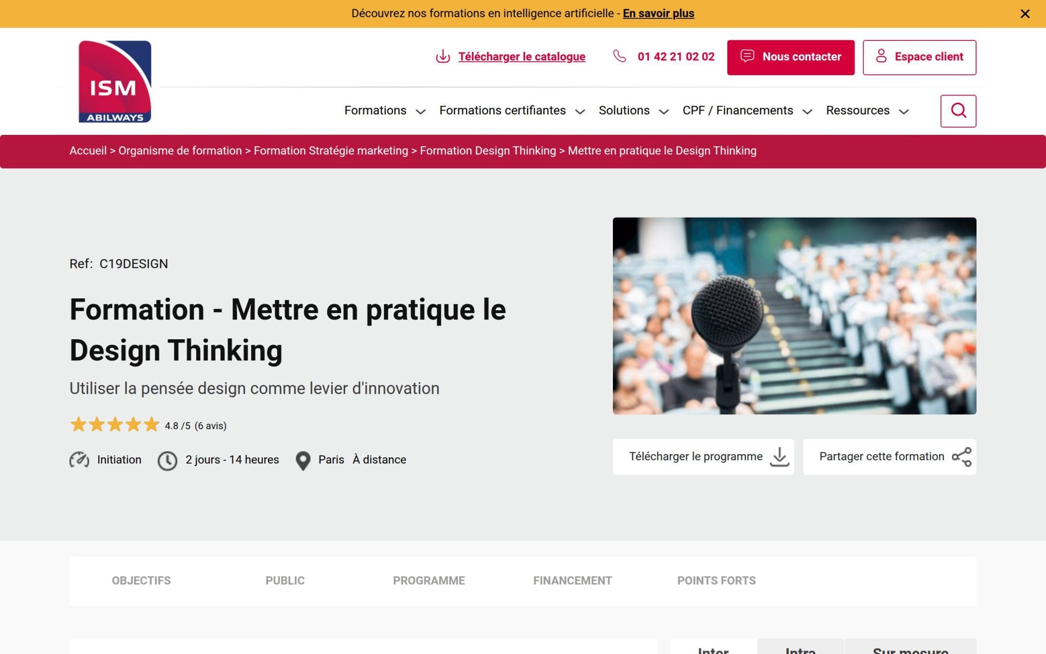 Mettre en pratique le Design Thinking - ISM