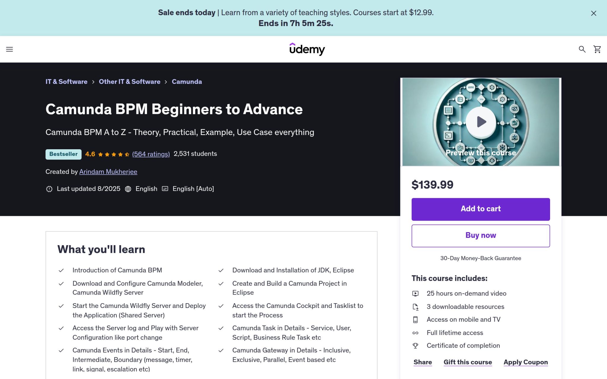 Camunda BPM Débutants pour progresser - Udemy