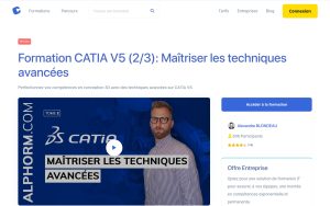 Formation CATIA V5 (2/3): Maîtriser les techniques avancées – Alphorm