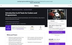 Introduction to AI Tools for Coders and Programmers - Udemy