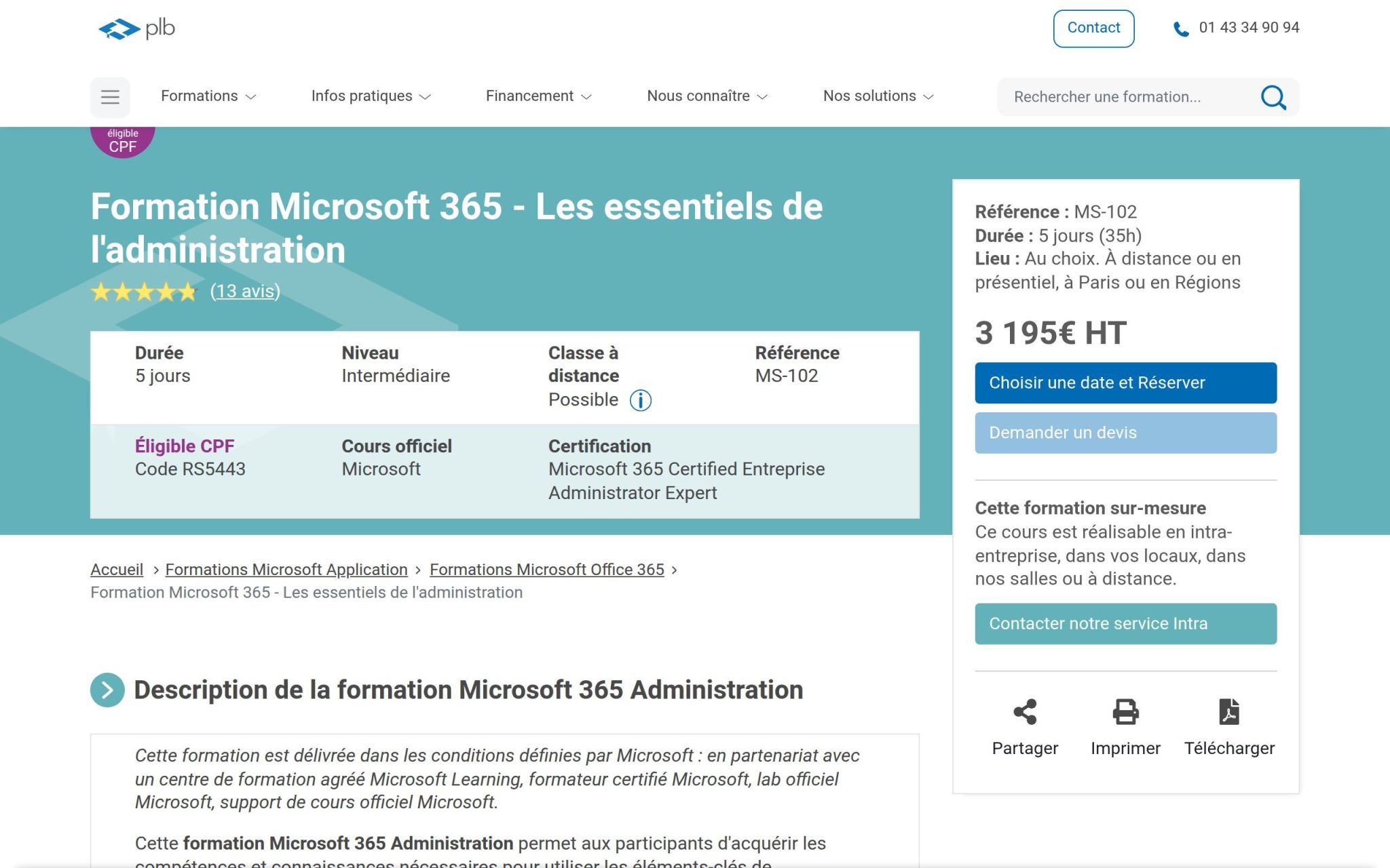 Formation Microsoft 365 - Les essentiels de l'administration - Plb Consultant