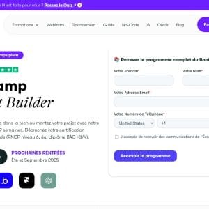 Bootcamp « Product Builder No‑Code » - L'École Cube