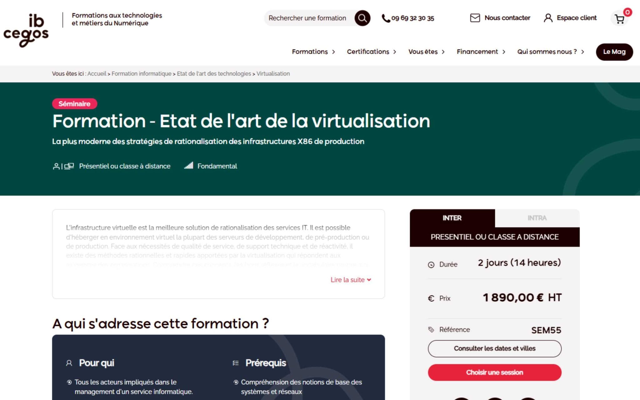 Formation - Etat de l'art de la virtualisation - ib Cegos
