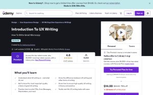 Introduction To UX Writing – Udemy