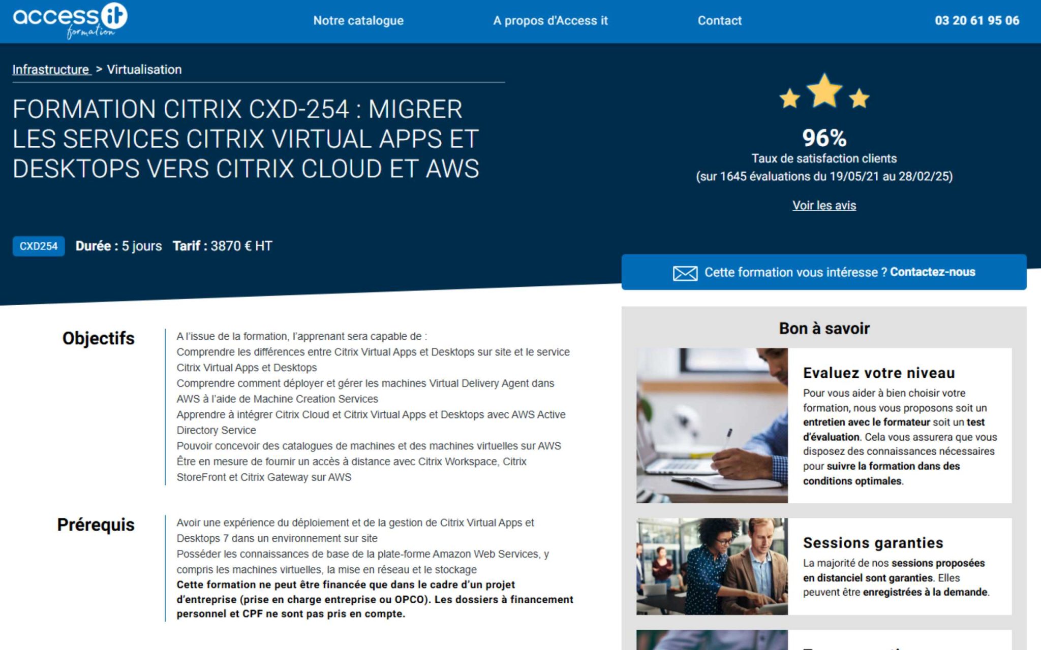 Formation CITRIX CXD-254 - Access IT